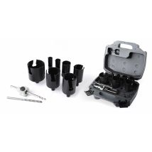 Mallette Électricien Diager 10 Pièces Ø 22-35-40-51-54-65-68 + Pilote + 2 Forets - 3000c - Bricoman