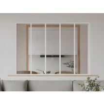 Verrière Atelier En Aluminium Thermolaqué - 150x105 Cm - Blanc - Bayview - Bricoman