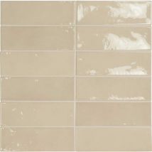 Faïence Effet Zellige Beige Village 6,5x20 Mushroom - Bricoman