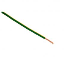 Fil Électrique H07v-r 6mm² Jaune/vert - 10m - Zenitech - Bricoman