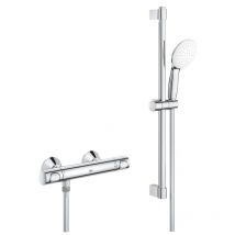 Ensemble De Douche Thermostatique Grohtherm 500 + Tempesta 110 8l 1 Jet Grohe 34808001 - Bricoman