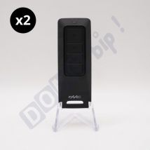 Lot De 2 Télécommandes Faac Xt4 433/868 Fds - Réf 787018 – 4 Canaux, Aes-128, 433 Et 868 Mhz + 1 Goodies Domobip Offert - Bricoman
