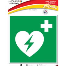 Panneau Défibrillateur - Vinyle Adhésif 200x200mm - 4230641 - Bricoman