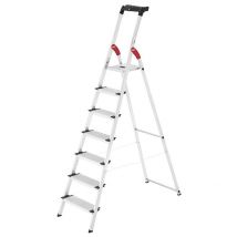 Escabeau Sécurisé Pliable En Aluminium 7 Marches Extra Larges Hailo Profistep Xxl - Bricoman