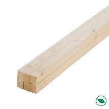 Lot De 6 Tasseaux Sapin Raboté 2400 X 44 X 27 Mm - Fsc 100% - Bricoman