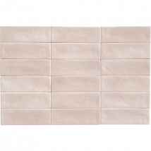 Carrelage Mural Mini Metro 5x15cm Premium. Beret Rosé Matt - Bricoman