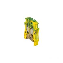 Bloc De Jonction Conducteur De Protection Viking 3 - Pas 12mm - 1 Jonction - 1 Entrée/1 Sortie - Vert/jaune - Bricoman
