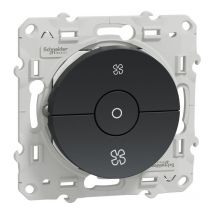 Interrupteur Vmc Odace Avec Position Arrêt - Anthracite - Bricoman