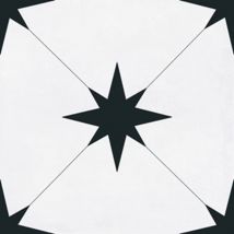 Carrelage Levant Black 22,3x22,3 Imitation Carreaux Ciment - Bricoman