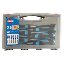 Coffret De 6 Ciseaux À Bois Leman 780.500.06 - Bricoman