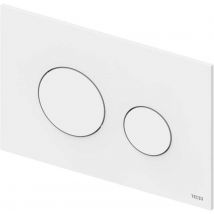 Plaque De Déclenchement Wc Teceloop Double Touche - Plaque De Déclenchement Wc Noir Mat - Plastique - Bricoman