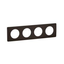 Plaque De Finition - 4 Postes - Noir Mat - Céliane - Cp0104 - Legrand - Bricoman
