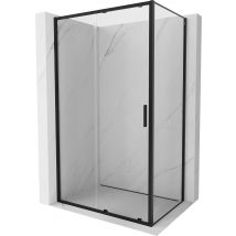 Mexen Exo Cabine De Douche Coulissante 180 X 70 Cm, Transparent, Noir - 8151-180-070-70-00 - Bricoman