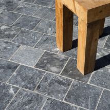 Pavé Pierre D'Adana Gris Bleu Foncé 15,25x15,25x3 Cm (vendu Au M² - 42 Pavés/m²) - Ro'ma Nature - Bricoman