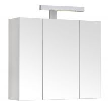 Armoire De Rangement Pian'o Murale Avec Miroir 60 x 60 x 18 cm - Bricoman