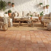 Terre Cuite Faite À La Main 15x15 Cm Couleur Rouge - Bricoman