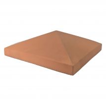 Chapeau Pilier 30x30 Pointe De Diamant - Rouge - Bricoman