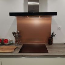 crédence Composite Aspect Cuivre Brossé H 70 Cm X L 90 Cm - Bricoman