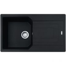 Franke Urban Evier De Cuisine En Fragranit +, 860x500mm, Egouttoir Réversible, Onyx (ubg611-86on) - Bricoman