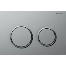 Geberit Omega 20 Plaque De Commande 2 Boutons Chr. Mat Gl. Chr. Mat Chr - Bricoman