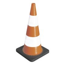 Taliaplast - Cône De Signalisation Plastique Rouge Polyéthylène Lesté - Fluorescent - 520303 - Tecnomat