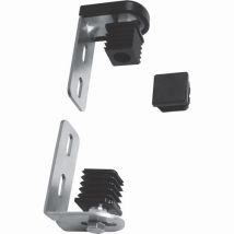 Pack Pivot À Visser - Haut Et Bas - Pour Tube De 30mm - Nylon Et Acier - Bricoman