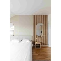 Panneau Mural : Maestro Latt (pack De 2) Bois Naturel / Fond Noir 1,25m - Bricoman