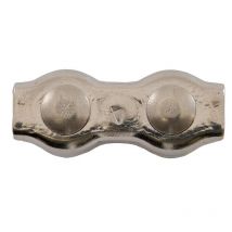 Serre-câbles Plats À 2 Boulons Inox Diamètre Câble 3 Mm En Boîte De 5 - Bricoman