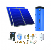 Chauffe-eau Solaire Toiture Incliné 4 Capteurs Solaires. Ballon 400l Prod Ecs Instantanée - Thermador - Psolchecspbm44 - Bricoman