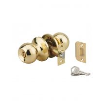 Thirard - Serrure Horizontale Tubulaire En Applique Double Entrée Pour Porte D'Entrée, Axe Réglable, Doré, 3 Clés - Thirard - Bricoman