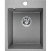 Evier De Cuisine En Granit Gris Chichi, 1 Bac, 48x38 - Bricoman