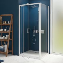 Porte De Douche Kinedo Smart Express (à Coupler Avec Fixe Angle Smart Express) L 1,20 M H 1,90 M Blanc - Bricoman
