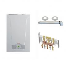 Chaudière Gaz Condensation Initia + Duo Chappée 25 Kw Complète (ventouse + Douilles + Dosseret) - Bricoman