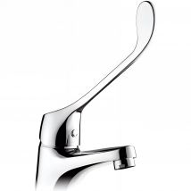 Mitigeur Pour Lavabo Ou Vasque Commande À Poignée Longue Pmr Normes Handicapé Sanindusa Éco Chromé - Bricoman