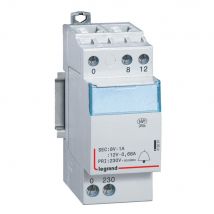 Transformateur De Sonnette Legrand 413091 230v Vers 12v/8v 8va Rail Din 2 Modules Blanc - Bricoman