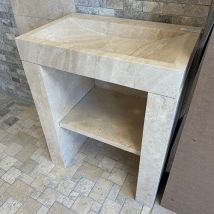 Meuble Vasque Rectangulaire Beige Mona - 70 X 45 X H.85 Cm - C-negoce - Bricoman