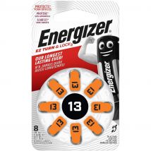 Energizer Blister 8 Piles Auditives Zinc-air Turn & Lock Pr48/13/ 1.4 V - Bricoman