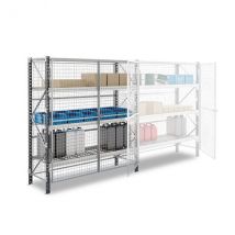 Rayonnage Grillagé Et Verouillable - 3 Niveaux - Module De Départ - 2500x1800x600mm - Raygril/3n/2560/d - Bricoman