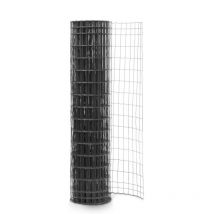 Grillage Soudé En Rouleau H1m80 X L25m Fil 2.5mm Maille 100x50 Mm Gris Anthracite - Bricoman