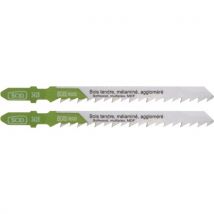Lot 2 Lame Scie Sauteuse Bois 6 Tpi 100 Mm Accroche En T Coupe Droite Scid - Bricoman