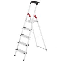 Escabeau Sécurisé Pliable En Aluminium 5 Marches Extra Larges Hailo Profistep Xxl - Bricoman