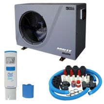 Pack Pompe À Chaleur Piscine Poolex Silverline Fi 90 + By Pass Universel + Testeur / Lecteur De Ph Et Température - Bricoman