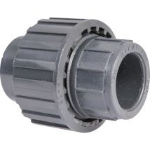 Raccord Union Pvc Pression Noir Droit - Femelle Diamètre 40 Mm - Girpi - Bricoman