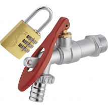 Robinet Extérieur 1/4 De Tour Cadenassable + Cadenas À 3 Chiffres Noyon & Thiebault - Bricoman