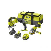 Pack Ryobi 3 Outils 18v One+ - 2 Batteries 4,0ah - 2.0ah - 1 Chargeur - Rck183a-242sl - Bricoman