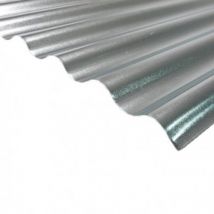 Plaque Acier Galvanisé Petites Ondes - Gris, 90cm X 3m - Bricoman