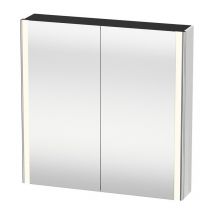 Armoire Miroir Duravit Xsquareavec Éclairage 800x800x156mm Blanc Brillant - Bricoman
