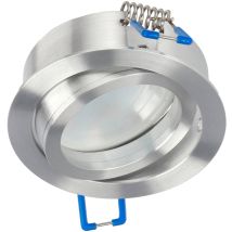 Anneau Encastrable Gu10 Ø74 Mm Or - Pour Lampe Osmin Ring Silver – Anneau Argenté Edo - Bricoman