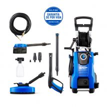 Nilfisk E 145.4-9 Pad X-tra Nettoyeur Haute Pression – 145 Bar, 2100 W – Avec Nettoyeur De Terrasse, Brosse De Lavage Et Debouche Canalisations - 