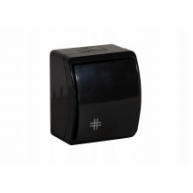 Interrupteur Permutateur Étanche En Saillie Ip44 Noir Viplast - Tecnomat